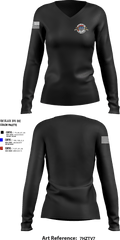 Delta Troop 3-17 CAV 34890879 Women's Long Sleeve V-neck Shirt - 5