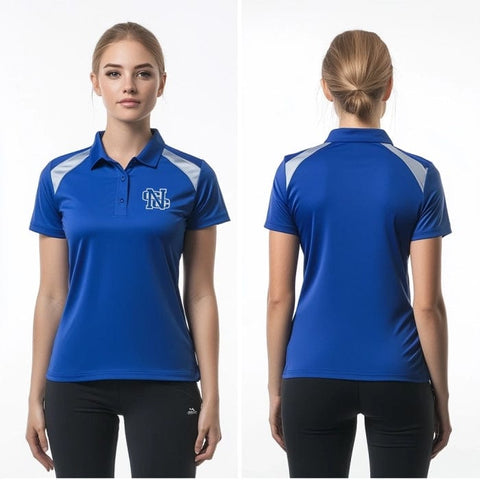 Womens Short Sleeve Performance Polo, Nouvel Catholic Central High School Bowling, Bowling, Teamtime, Team time, sublimation, custom sports apparel, team uniforms, spirit wear, spiritwear, sports uniforms, custom shirts, team store, custom team store, fundraiser sports, apparel fundraiser