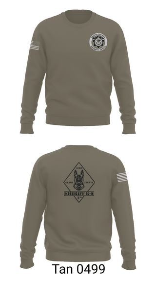 Crew Neck Sweatshirt, GCSO K9, , Teamtime, Team time, sublimation, custom sports apparel, team uniforms, spirit wear, spiritwear, sports uniforms, custom shirts, team store, custom team store, fundraiser sports, apparel fundraiser