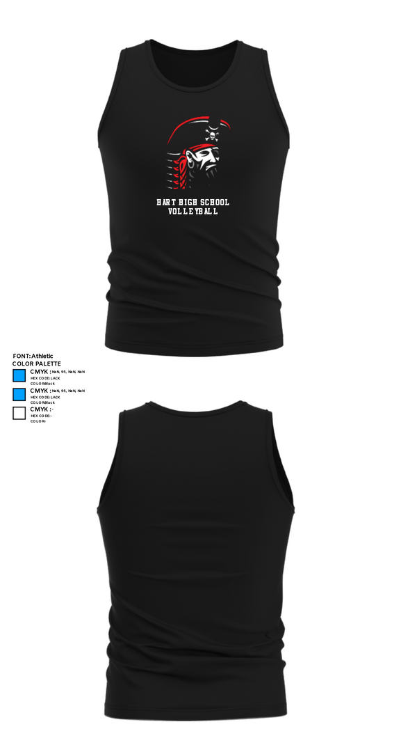 Tank Top, Hart High School Volleyball, Women's Volleyball, Teamtime, Team time, sublimation, custom sports apparel, team uniforms, spirit wear, spiritwear, sports uniforms, custom shirts, team store, custom team store, fundraiser sports, apparel fundraiser