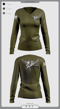 Livingston Police Emergency Service Unit 52189708 Women's Long Sleeve V-neck Shirt -1 2