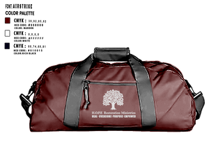 Duffle Bag, Hope Restoration Ministries, , Teamtime, Team time, sublimation, custom sports apparel, team uniforms, spirit wear, spiritwear, sports uniforms, custom shirts, team store, custom team store, fundraiser sports, apparel fundraiser