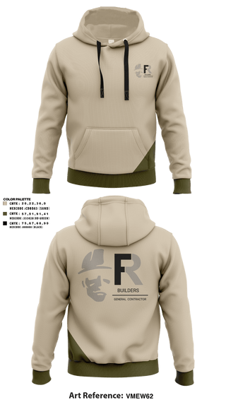 Hoodie, FR BUILDERS, , Teamtime, Team time, sublimation, custom sports apparel, team uniforms, spirit wear, spiritwear, sports uniforms, custom shirts, team store, custom team store, fundraiser sports, apparel fundraiser