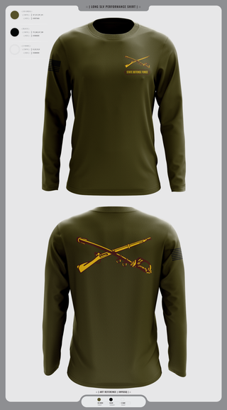 Long Sleeve Performance Shirt, State Defense Force, Army, Teamtime, Team time, sublimation, custom sports apparel, team uniforms, spirit wear, spiritwear, sports uniforms, custom shirts, team store, custom team store, fundraiser sports, apparel fundraiser