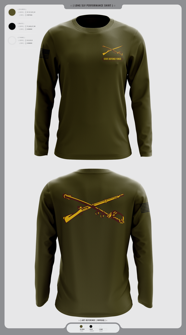 Long Sleeve Performance Shirt, State Defense Force, Army, Teamtime, Team time, sublimation, custom sports apparel, team uniforms, spirit wear, spiritwear, sports uniforms, custom shirts, team store, custom team store, fundraiser sports, apparel fundraiser