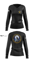 USAG Fort Hunter Liggett 63264859 Women's Long Sleeve V-neck Shirt - 2