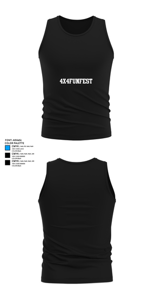 Tank Top, 4X4FUNFEST, Cross Country, Teamtime, Team time, sublimation, custom sports apparel, team uniforms, spirit wear, spiritwear, sports uniforms, custom shirts, team store, custom team store, fundraiser sports, apparel fundraiser