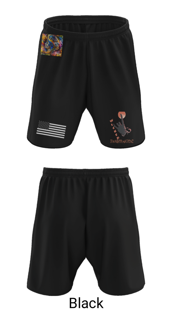 Athletic Shorts With Pockets, Wicked Transformationz, , Teamtime, Team time, sublimation, custom sports apparel, team uniforms, spirit wear, spiritwear, sports uniforms, custom shirts, team store, custom team store, fundraiser sports, apparel fundraiser