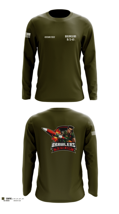 Brawlers 43013823 Long Sleeve Performance Shirt 4