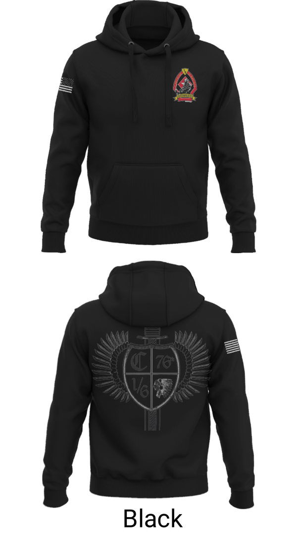 Hoodie, 1/6 Charlie company, , Teamtime, Team time, sublimation, custom sports apparel, team uniforms, spirit wear, spiritwear, sports uniforms, custom shirts, team store, custom team store, fundraiser sports, apparel fundraiser