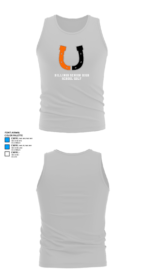 Tank Top, Billings Senior High School Golf, Golf, Teamtime, Team time, sublimation, custom sports apparel, team uniforms, spirit wear, spiritwear, sports uniforms, custom shirts, team store, custom team store, fundraiser sports, apparel fundraiser
