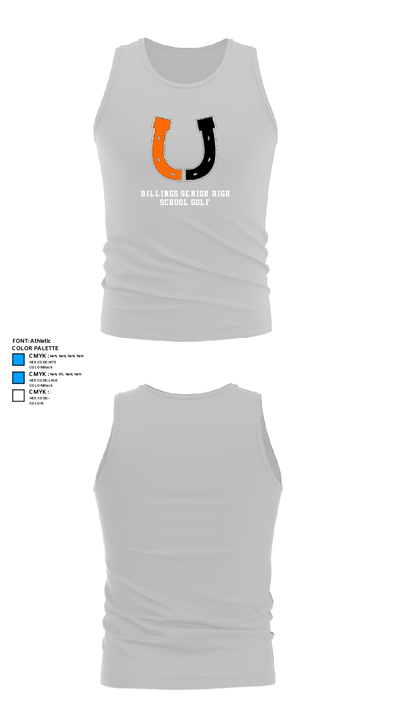 Billings Senior High School Golf 93311760 Tank Top - 13