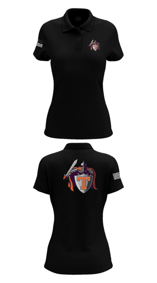 Women's Short Sleeve Performance Polo, Black Knights, Wrestling, Teamtime, Team time, sublimation, custom sports apparel, team uniforms, spirit wear, spiritwear, sports uniforms, custom shirts, team store, custom team store, fundraiser sports, apparel fundraiser