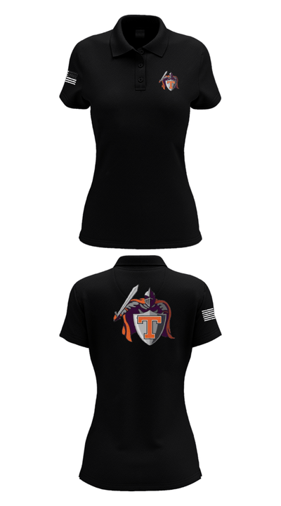 Black Knights 19410251 Women's Short Sleeve Performance Polo  - 36