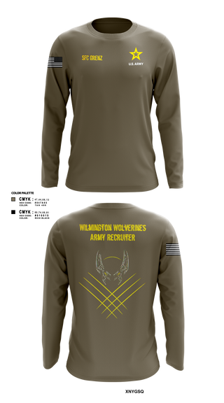 Long Sleeve Performance Shirt, Wilmington Army Recruiting Station, Army, Teamtime, Team time, sublimation, custom sports apparel, team uniforms, spirit wear, spiritwear, sports uniforms, custom shirts, team store, custom team store, fundraiser sports, apparel fundraiser