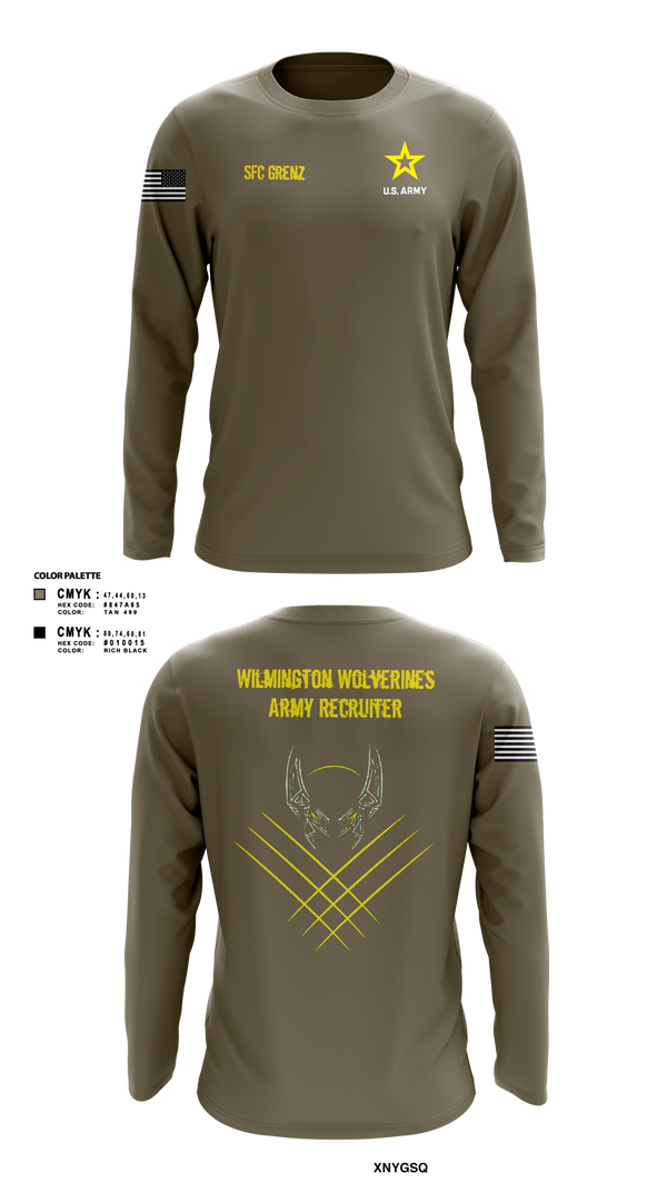 Long Sleeve Performance Shirt, Wilmington Army Recruiting Station, Army, Teamtime, Team time, sublimation, custom sports apparel, team uniforms, spirit wear, spiritwear, sports uniforms, custom shirts, team store, custom team store, fundraiser sports, apparel fundraiser