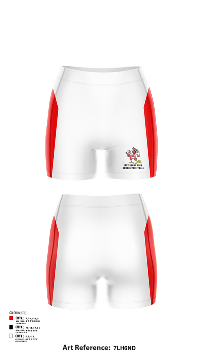 East Surry High School Volleyball 86849960 Women's Shorts - 122