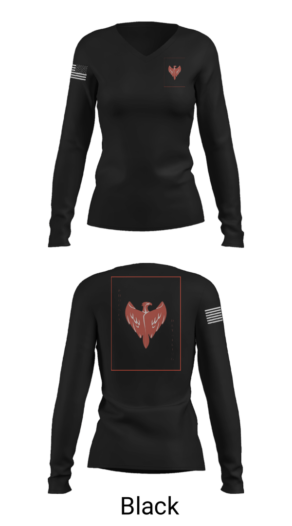 Women's Long Sleeve Vneck Shirt, Bravo bushmasters, Army, Teamtime, Team time, sublimation, custom sports apparel, team uniforms, spirit wear, spiritwear, sports uniforms, custom shirts, team store, custom team store, fundraiser sports, apparel fundraiser