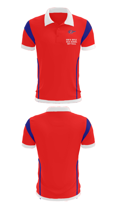 South Doyle High School Softball 55343230 Short Sleeve Performance Polo - 35