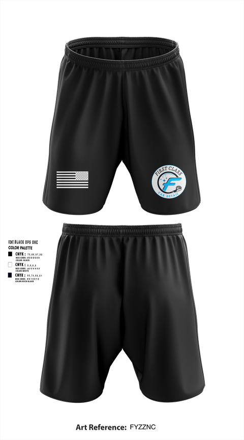 Athletic Shorts With Pockets, FIRST CLASS CAR DETAIL, , Teamtime, Team time, sublimation, custom sports apparel, team uniforms, spirit wear, spiritwear, sports uniforms, custom shirts, team store, custom team store, fundraiser sports, apparel fundraiser