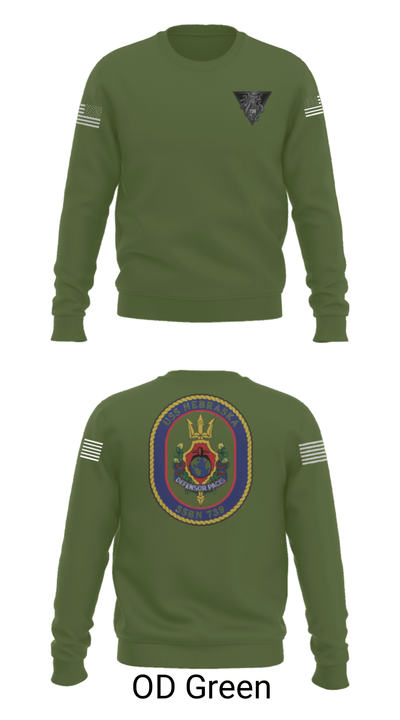 USS Nebraska 93337637 Crew Neck Sweatshirt - 26