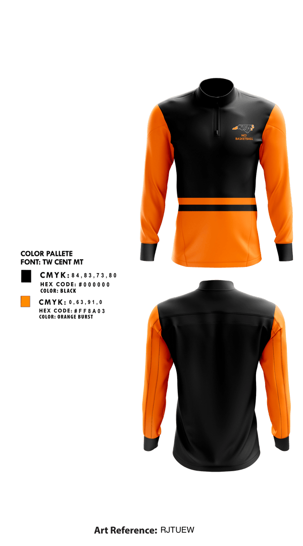 Quarter Zip Jacket, NCI, Men's Basketball, Teamtime, Team time, sublimation, custom sports apparel, team uniforms, spirit wear, spiritwear, sports uniforms, custom shirts, team store, custom team store, fundraiser sports, apparel fundraiser