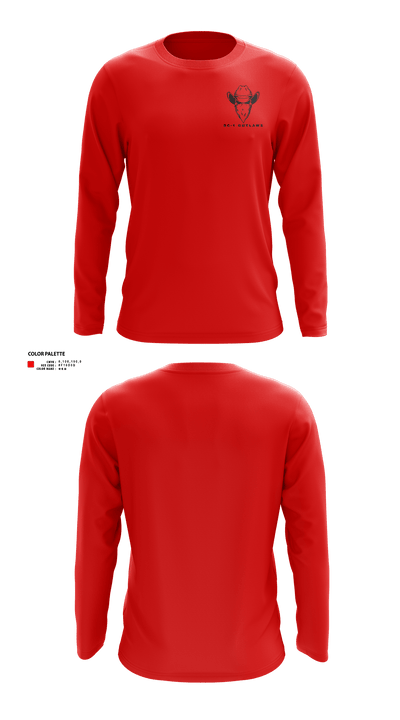 DC-1 Outlaws 94538191 Long Sleeve Performance Shirt 2