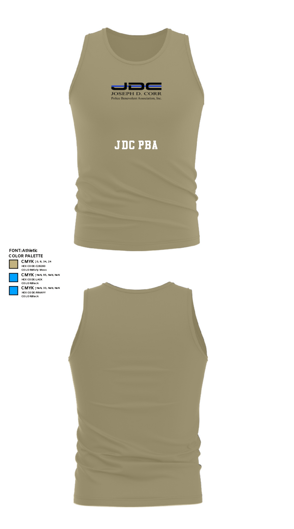 Tank Top, JDC PBA, Police, Teamtime, Team time, sublimation, custom sports apparel, team uniforms, spirit wear, spiritwear, sports uniforms, custom shirts, team store, custom team store, fundraiser sports, apparel fundraiser