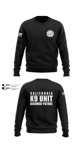 Crew Neck Sweatshirt, VALLEY K9, , Teamtime, Team time, sublimation, custom sports apparel, team uniforms, spirit wear, spiritwear, sports uniforms, custom shirts, team store, custom team store, fundraiser sports, apparel fundraiser