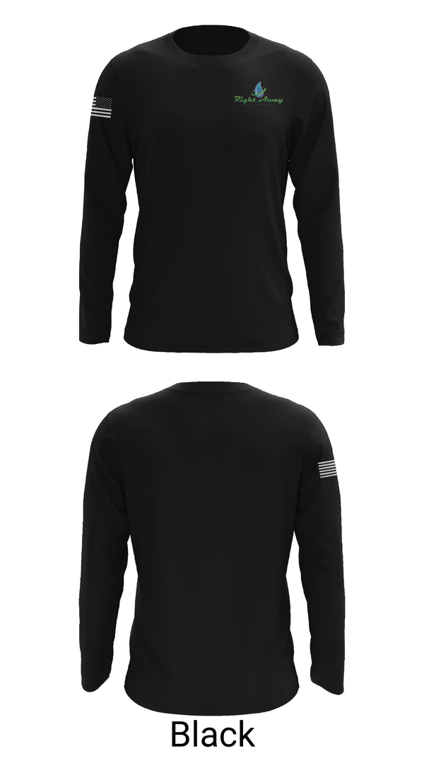 Long Sleeve Performance Shirt, Right away plumbing sewer heating cooling, , Teamtime, Team time, sublimation, custom sports apparel, team uniforms, spirit wear, spiritwear, sports uniforms, custom shirts, team store, custom team store, fundraiser sports, apparel fundraiser