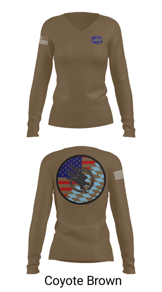 Womens Long Sleeve Vneck Shirt, Falcon Team, JMRC, Army, Teamtime, Team time, sublimation, custom sports apparel, team uniforms, spirit wear, spiritwear, sports uniforms, custom shirts, team store, custom team store, fundraiser sports, apparel fundraiser