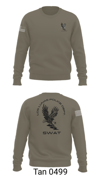 Crew Neck Sweatshirt, LOS LUNAS POLICE DEPT. SWAT, , Teamtime, Team time, sublimation, custom sports apparel, team uniforms, spirit wear, spiritwear, sports uniforms, custom shirts, team store, custom team store, fundraiser sports, apparel fundraiser