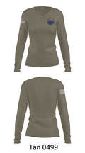 USS ALBANY SSN-753 81677877 Women's Long Sleeve V-neck Shirt - 73