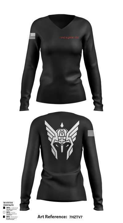 Evac PLT, RSS, 2CR 13991169 Women's Long Sleeve V-neck Shirt - 113
