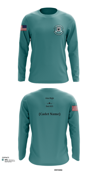 Long Sleeve Performance Shirt, Detachment 035, Air Force, Teamtime, Team time, sublimation, custom sports apparel, team uniforms, spirit wear, spiritwear, sports uniforms, custom shirts, team store, custom team store, fundraiser sports, apparel fundraiser