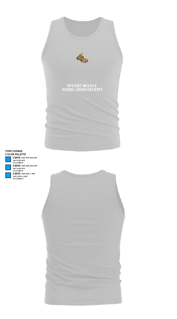 Tank Top, Speight Middle School Cross Country, Cross Country, Teamtime, Team time, sublimation, custom sports apparel, team uniforms, spirit wear, spiritwear, sports uniforms, custom shirts, team store, custom team store, fundraiser sports, apparel fundraiser