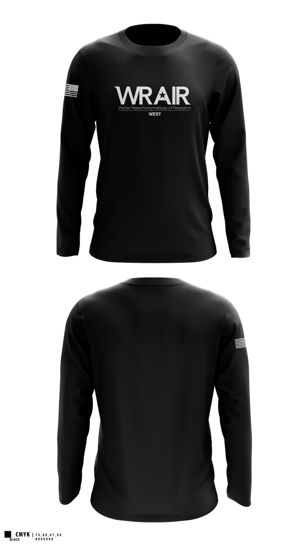 Long Sleeve Performance Shirt, Walter Reed Army Institute of Research - West, , Teamtime, Team time, sublimation, custom sports apparel, team uniforms, spirit wear, spiritwear, sports uniforms, custom shirts, team store, custom team store, fundraiser sports, apparel fundraiser