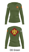 GOLD 78279862 Women's Long Sleeve V-neck Shirt - 57