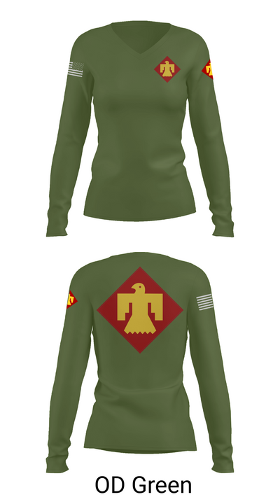 GOLD 78279862 Women's Long Sleeve V-neck Shirt - 57