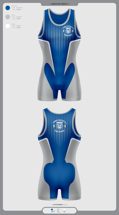 Piedmont Youth Wrestling 88138842 Wrestling Singlet - 1