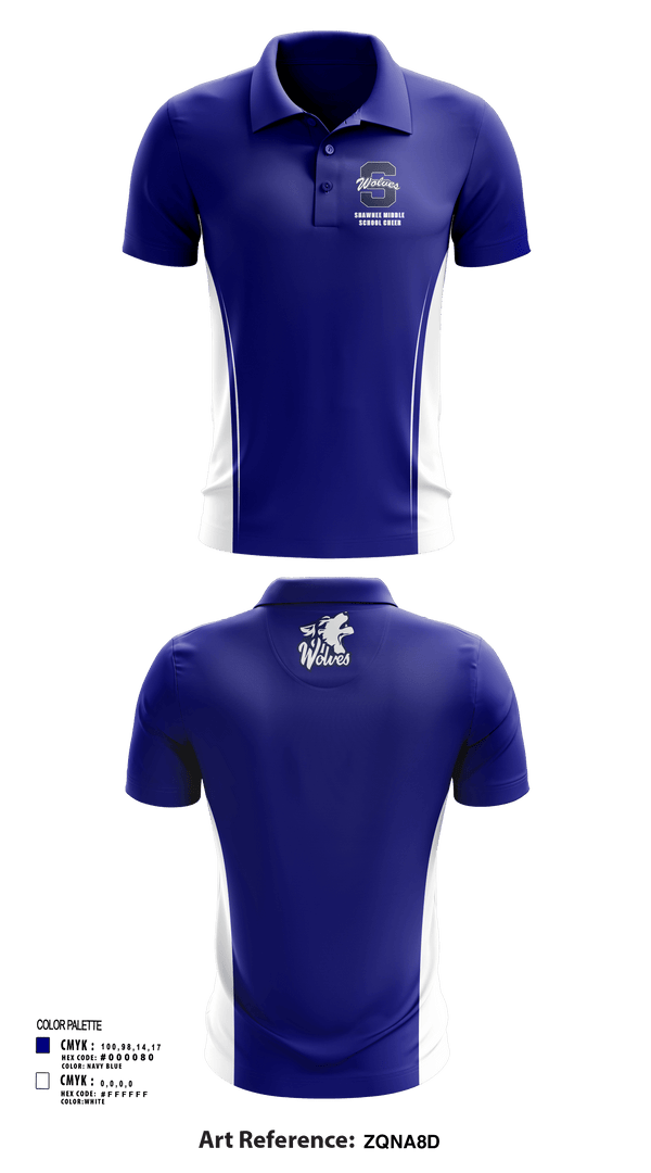 Short Sleeve Performance Polo, Shawnee Middle School Cheer, Cheer, Teamtime, Team time, sublimation, custom sports apparel, team uniforms, spirit wear, spiritwear, sports uniforms, custom shirts, team store, custom team store, fundraiser sports, apparel fundraiser