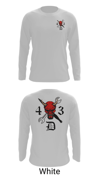 Long Sleeve Performance Shirt, 4-3 DEMONS, Army, Teamtime, Team time, sublimation, custom sports apparel, team uniforms, spirit wear, spiritwear, sports uniforms, custom shirts, team store, custom team store, fundraiser sports, apparel fundraiser