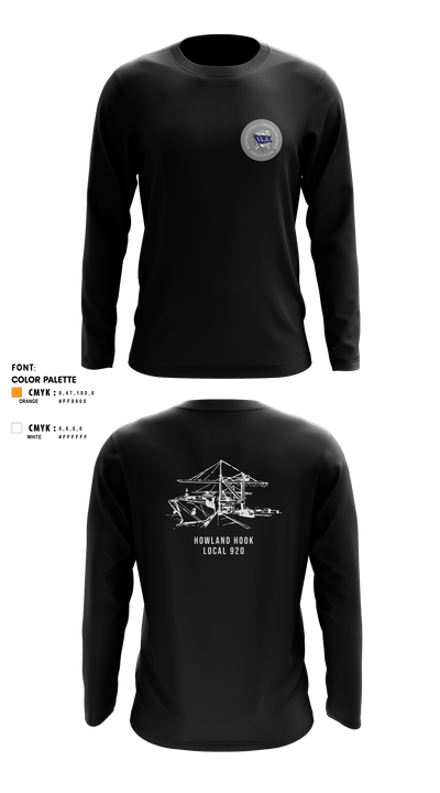 Howland Hook Marine Terminal 56370038 Long Sleeve Performance Shirt - 4
