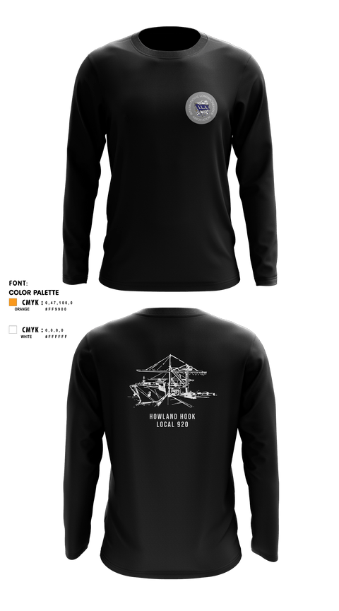 Long Sleeve Performance Shirt, Howland Hook Marine Terminal, , Teamtime, Team time, sublimation, custom sports apparel, team uniforms, spirit wear, spiritwear, sports uniforms, custom shirts, team store, custom team store, fundraiser sports, apparel fundraiser