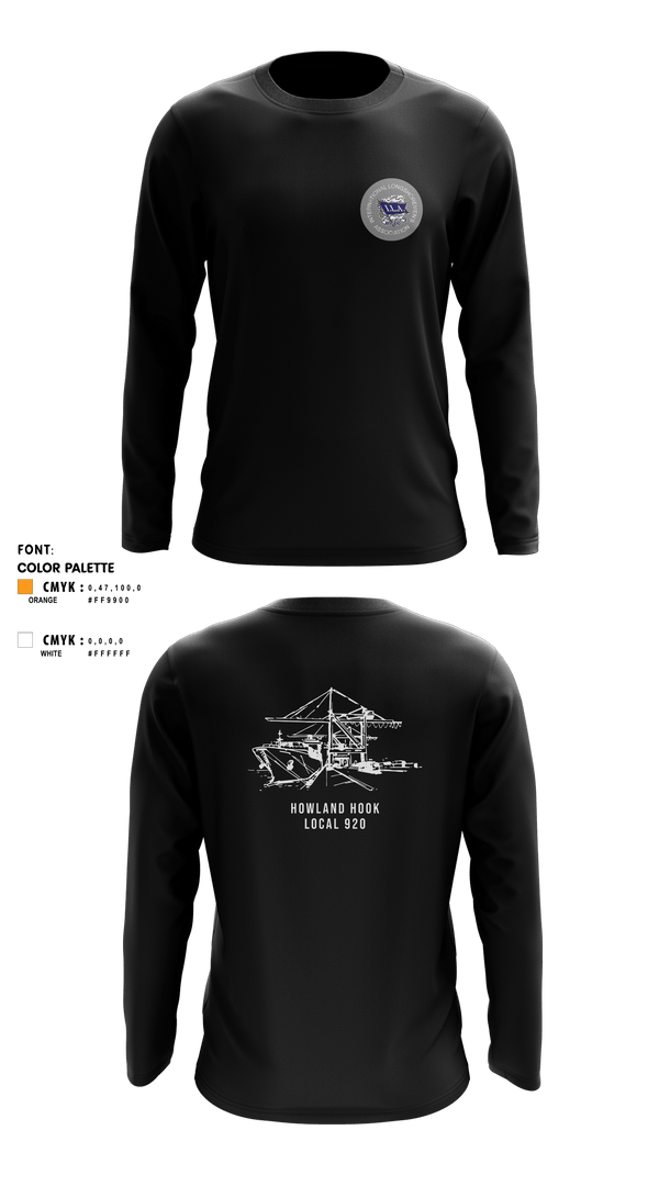 Long Sleeve Performance Shirt, Howland Hook Marine Terminal, , Teamtime, Team time, sublimation, custom sports apparel, team uniforms, spirit wear, spiritwear, sports uniforms, custom shirts, team store, custom team store, fundraiser sports, apparel fundraiser