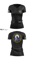 USAG Fort Hunter Liggett 63264859 Women's Short Sleeve V-neck Shirt - 2