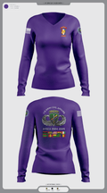 478th CA BN (A) 32204639 Women's Long Sleeve V-neck Shirt - 113