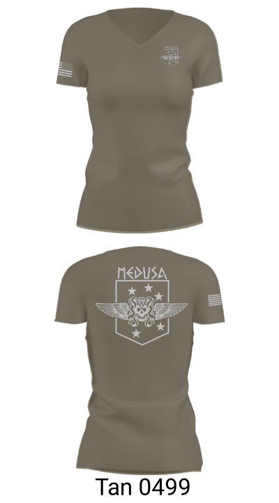 2D Marine Raider Battalion 793595 Women's Short Sleeve V-neck Shirt - 68