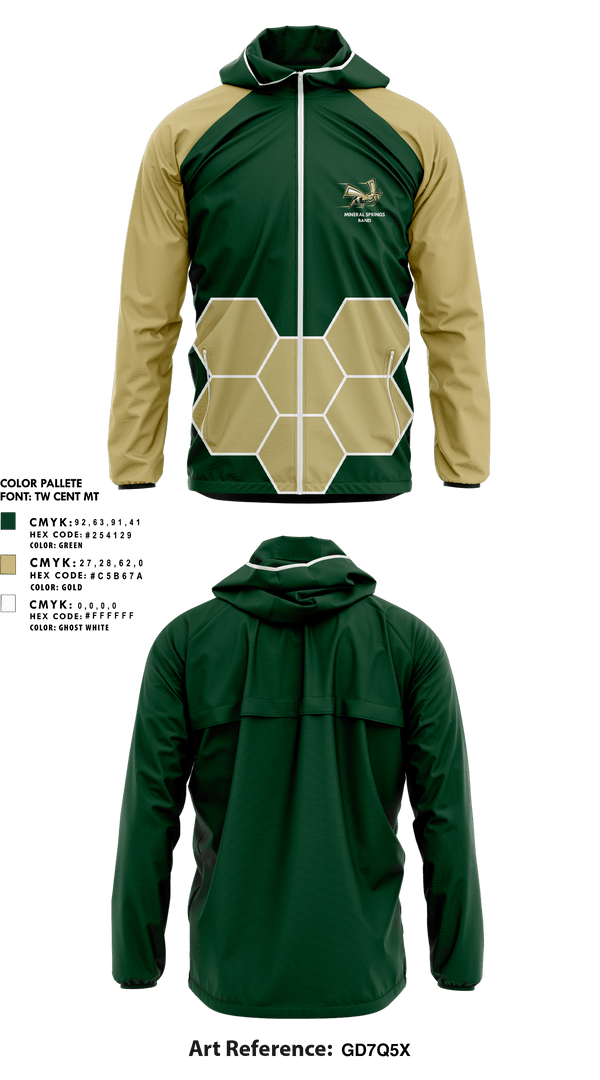 Windbreaker, Mineral Springs High School Band, Spirit Store, Teamtime, Team time, sublimation, custom sports apparel, team uniforms, spirit wear, spiritwear, sports uniforms, custom shirts, team store, custom team store, fundraiser sports, apparel fundraiser