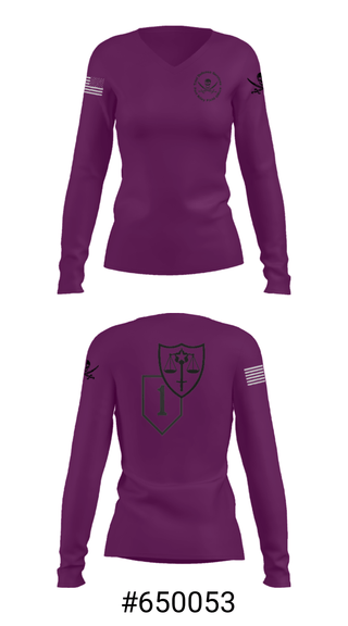 Women's Long Sleeve Vneck Shirt, Trial Defense Service, Army, Teamtime, Team time, sublimation, custom sports apparel, team uniforms, spirit wear, spiritwear, sports uniforms, custom shirts, team store, custom team store, fundraiser sports, apparel fundraiser
